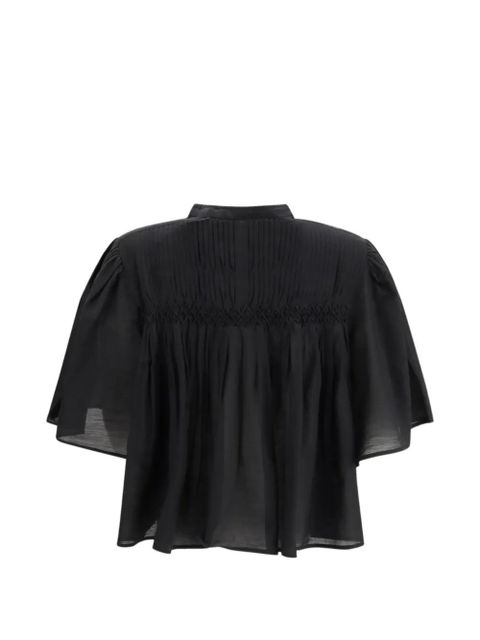 MARANT ÉTOILE pleated buttoned shirt - Black - zdjęcie produktu nr 2
