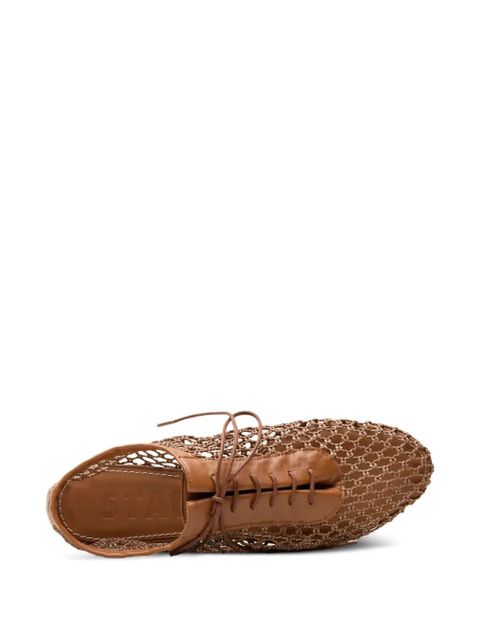 STAUD Kit lace-up sneakers - Neutrals