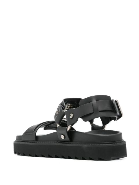 Acne Studios buckle-fastening leather sandals - Black