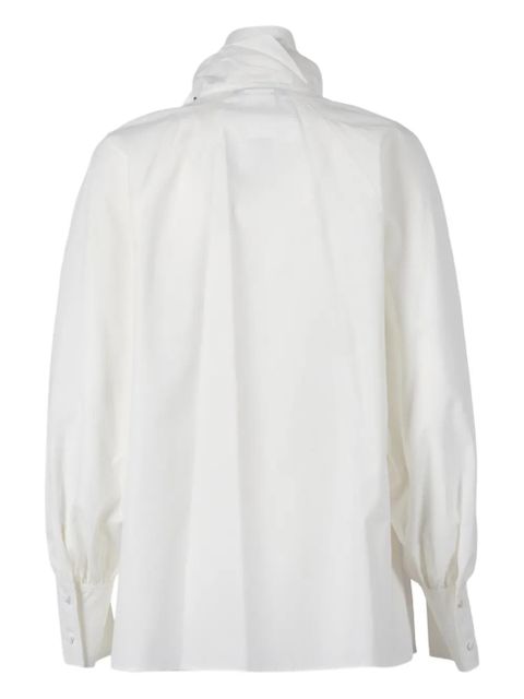 Weekend Max Mara Burgos1234 tie neck shirt - White - zdjęcie produktu nr 2