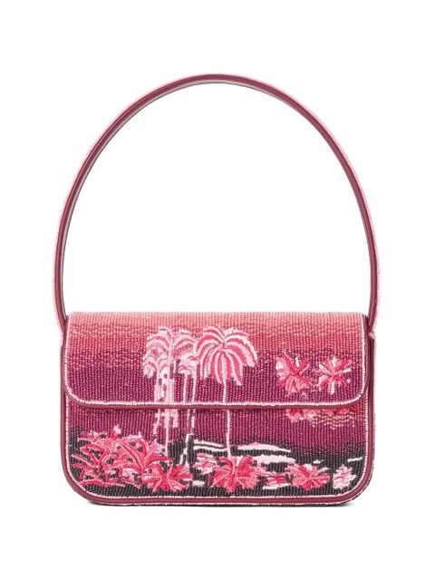 STAUD Tommy beaded shoulder bag - Pink - zdjęcie produktu nr 1