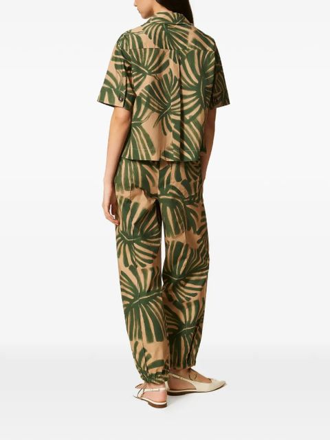 TWINSET printed joggers - Green