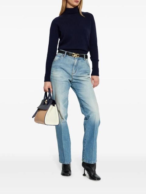 Victoria Beckham high-rise straight-leg jeans - Blue - zdjęcie produktu nr 2