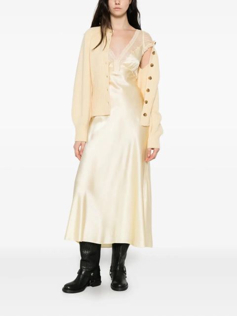 DÔEN Corelia v-neck midi dress - Yellow - zdjęcie produktu nr 2