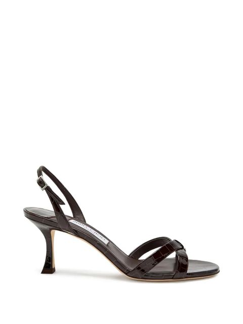 Jimmy Choo strappy crocodile-effect pumps - Brown - zdjęcie produktu nr 1