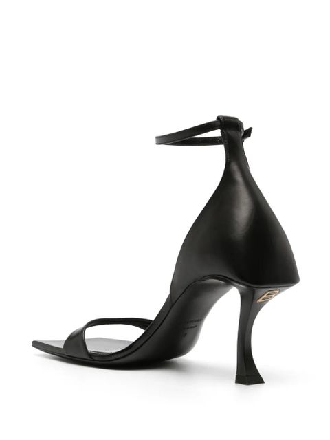 Balenciaga Hourglass 100mm leather sandals - Black