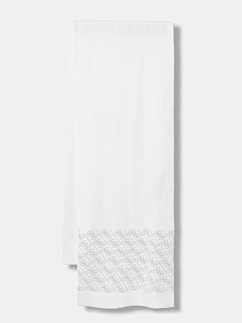 Guess szalik NORA damski kolor biały z aplikacją W5BZ21 Z2NQ2 - zdjęcie produktu nr 1