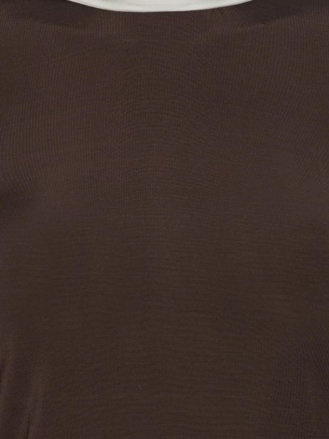 ROTATE BIRGER CHRISTENSEN long-sleeved scarf top - Brown