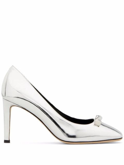 Giuseppe Zanotti Consuelo metallic-effect pumps - Silver - zdjęcie produktu nr 1