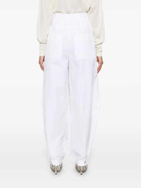Jil Sander cotton trousers - White