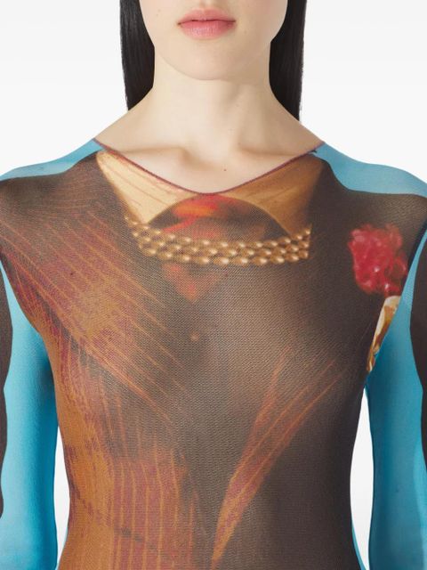 Jean Paul Gaultier Re-editionlong-sleeves top - Brown