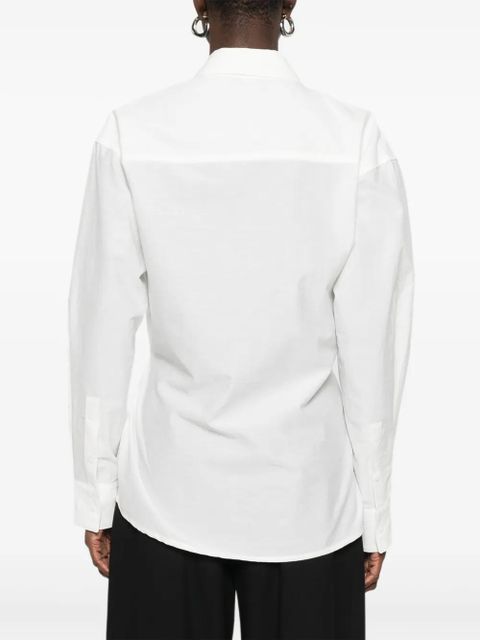 Eleh tie-waist shirt - White