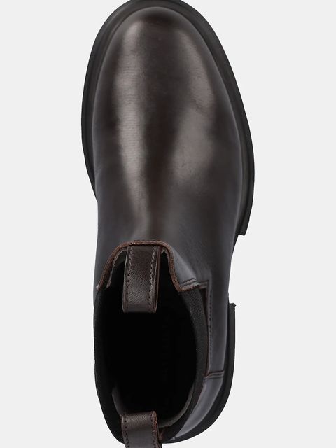 AllSaints sztyblety skórzane HALLIE BOOT damskie kolor brązowy na płaskim obcasie W115FB - zdjęcie produktu nr 2