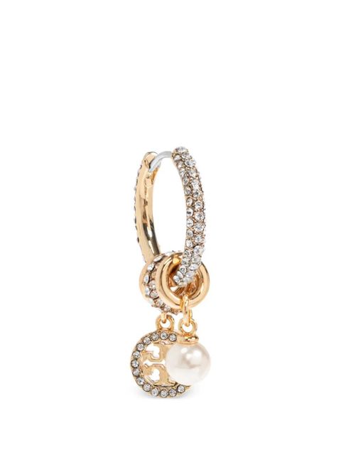 Tory Burch Icon Pavé Charm earrings - Gold