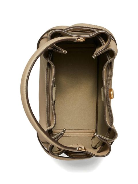 Tory Burch Romy logo button bucket bag - Neutrals