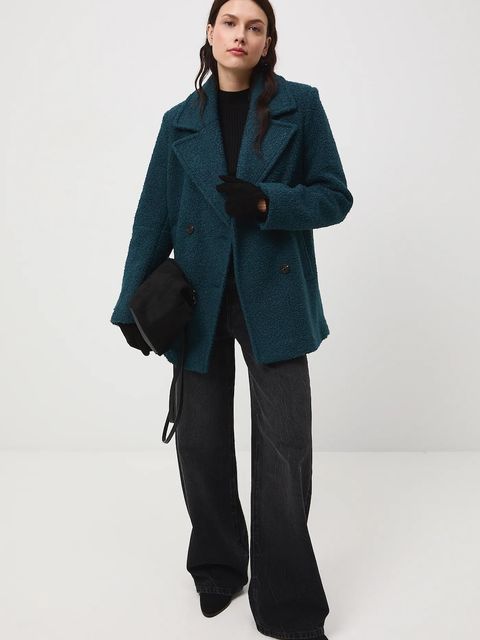 Medicine kurtka krótka kolor turkusowy