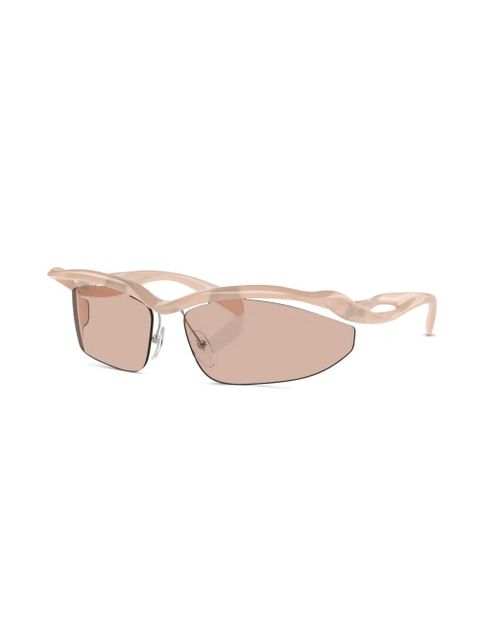 Prada Eyewear Prada PR A25S geometric frame sunglasses - Neutrals - zdjęcie produktu nr 2
