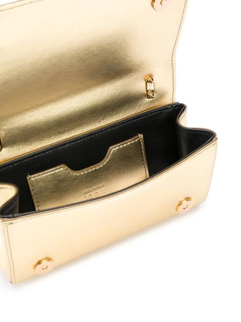Dolce & Gabbana DG Girls leather phone bag - Gold