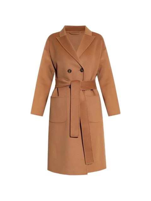 ANINE BING Dylan belted double-breasted coat - Brown - zdjęcie produktu nr 1