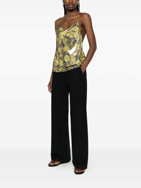 Valentino Garavani floral-print cowl-neck blouse - Yellow - zdjęcie produktu nr 2