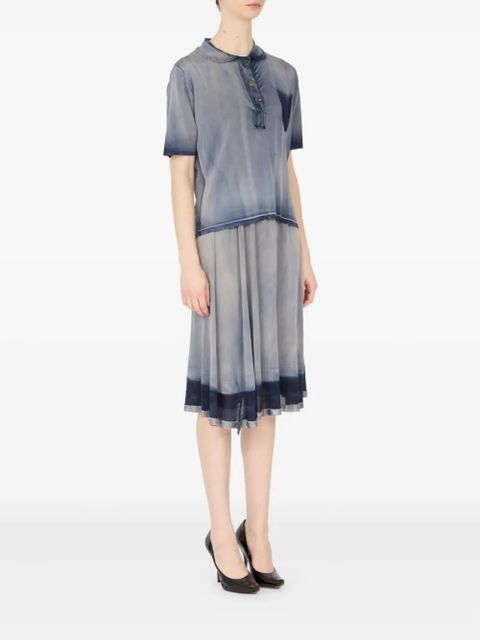 Maison Margiela gradient-effect polo shirt - Blue - zdjęcie produktu nr 2