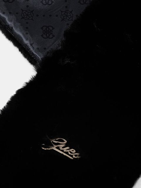 Guess szalik damski kolor czarny gładki AW5399 POL03