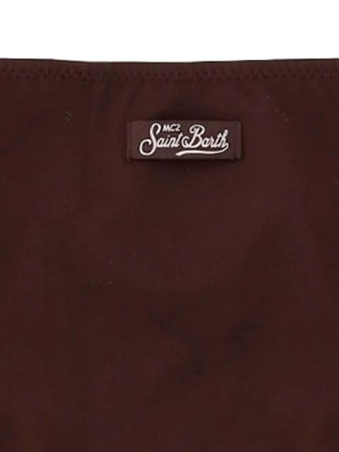 MC2 Saint Barth Maia logo-detail bikini bottoms - Brown
