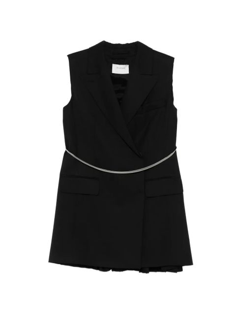 Sportmax silver-tone belt gilet - Black - zdjęcie produktu nr 1