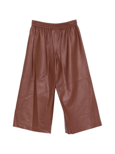 Yves Salomon drawstring leather trousers - Brown - zdjęcie produktu nr 2
