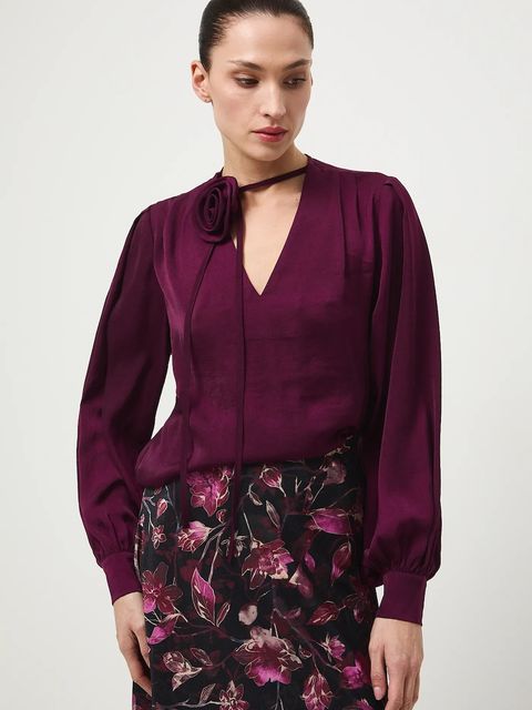 Medicine bluzka damska kolor fioletowy gładka - zdjęcie produktu nr 1