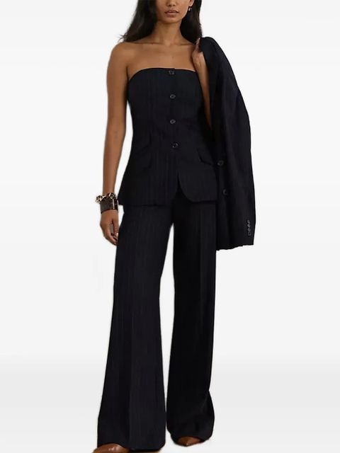 Lauren Ralph Lauren pinstripe buttoned blouse - Blue - zdjęcie produktu nr 2