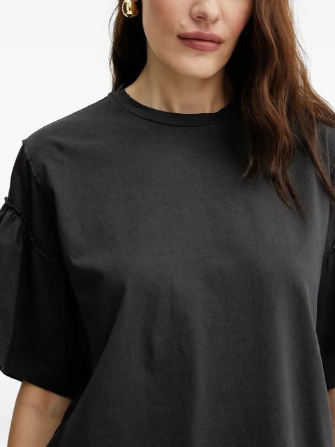 PINKO cotton frill-sleeve top - Black - zdjęcie produktu nr 2