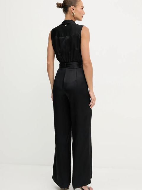 Marciano by Guess kombinezon IVA kolor czarny z dekoltem w szpic 5YGD24 7350A