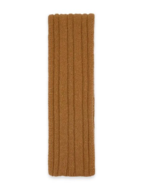 The Row Amos ribbed wool scarf - Brown - zdjęcie produktu nr 1