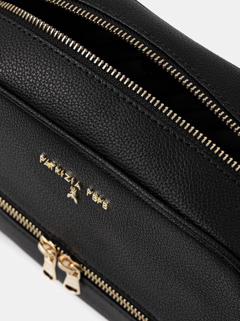 Patrizia Pepe torebka skórzana kolor czarny 8B0253 L001