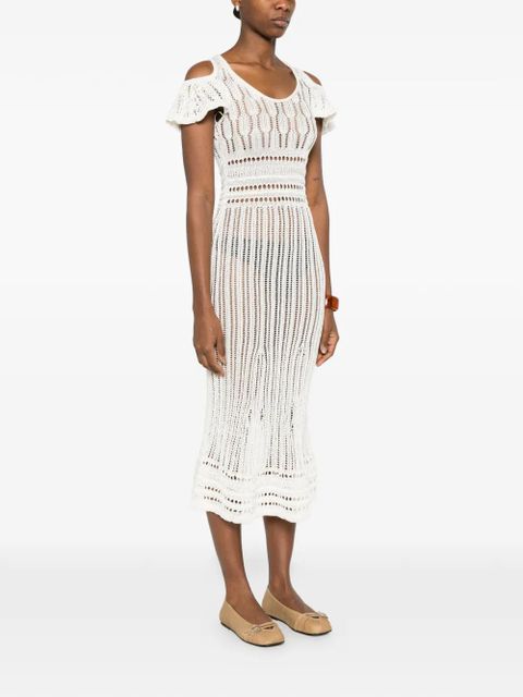 JW Anderson ruffled crochet dress - White