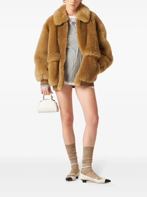 Miu Miu logo-patch T-shirt - Grey - zdjęcie produktu nr 2