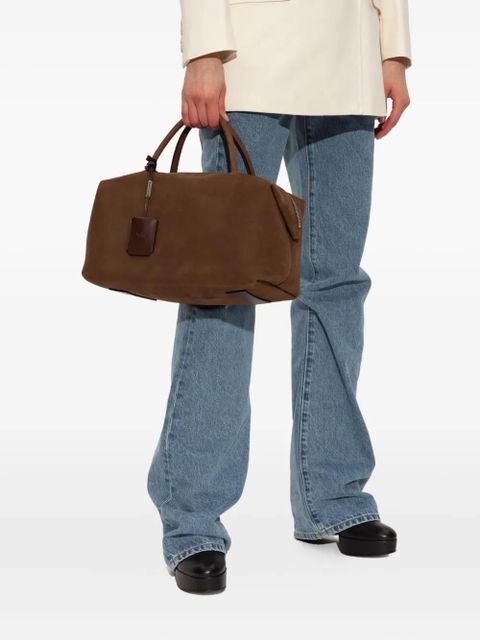 Max Mara small Holdall suede tote bag - Brown - zdjęcie produktu nr 2