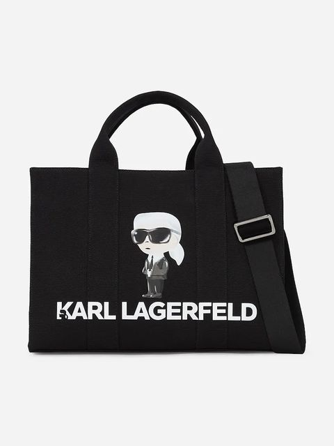 Karl Lagerfeld torebka bawełniana IKON - zdjęcie produktu nr 2