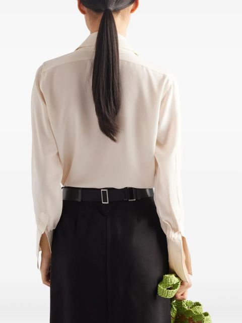 Prada Marocain shirt - Neutrals