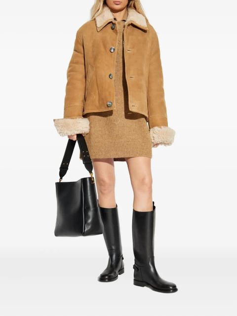 AMI Paris Buttoned collared dress - Brown - zdjęcie produktu nr 2