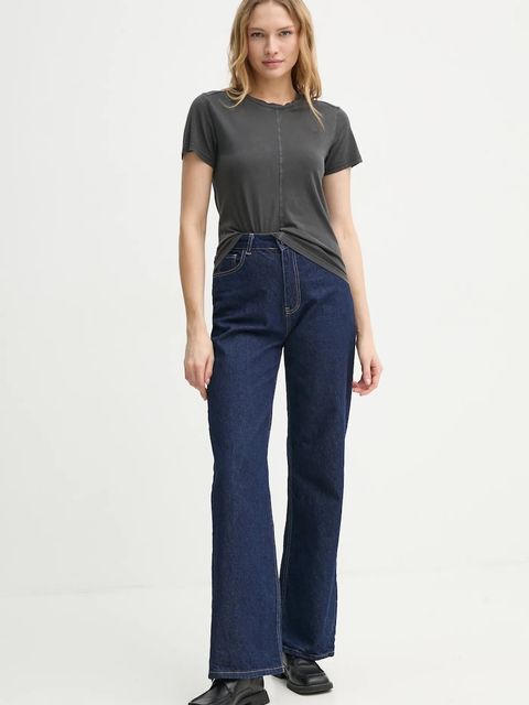 G-Star t-shirt bawełniany damski kolor szary D24499-B059 - zdjęcie produktu nr 2