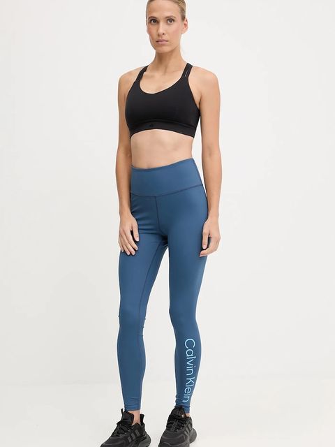 Calvin Klein Performance legginsy treningowe kolor niebieski gładkie LVGWS5L612