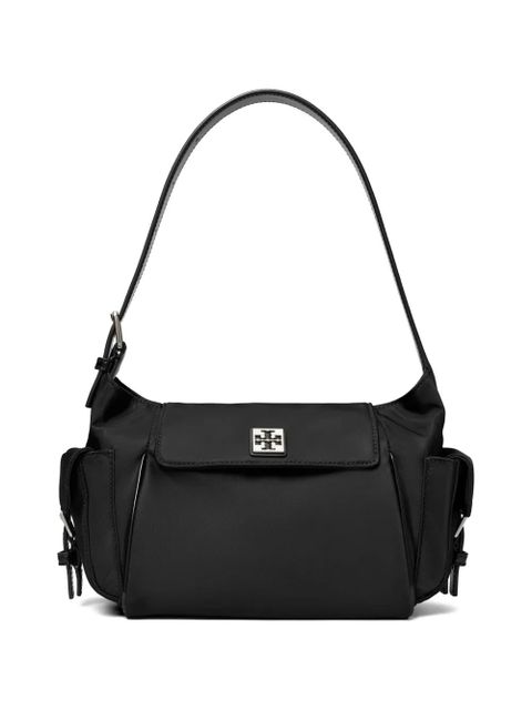 Tory Burch logo-plaque pocket-detail shoulder bag - Black - zdjęcie produktu nr 1