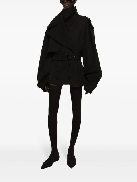 Dolce & Gabbana belted double-breasted jacket - Black - zdjęcie produktu nr 2