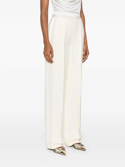 FENDI panelled wide-leg trousers - White
