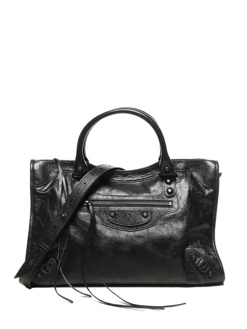 Balenciaga hand-woven leather tote bag - Black - zdjęcie produktu nr 1