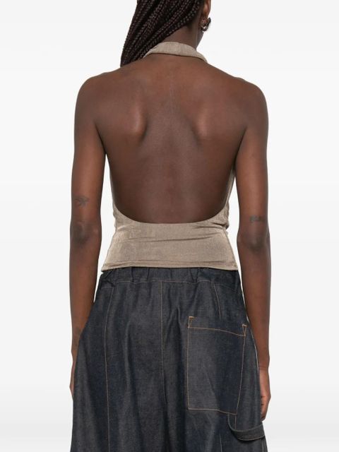 MISBHV halterneck top - Grey