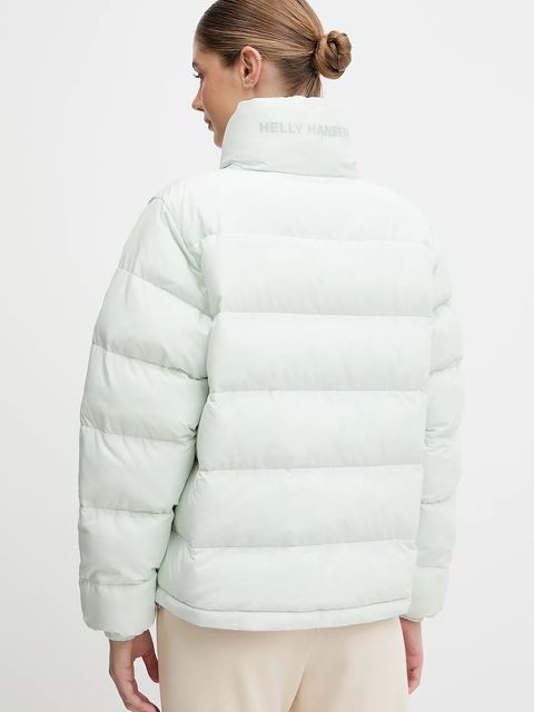 Helly Hansen kurtka dwustronna YU 23 REVERSIBLE PUFFER damska kolor zielony zimowa oversize 54061