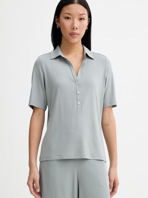Marc O'Polo polo damskie z wiskozą - zdjęcie produktu nr 1